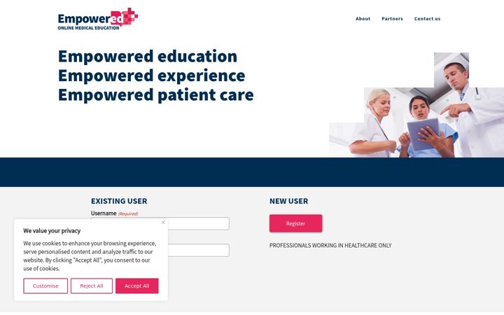 Screenshot ta' empoweredonline.com.au