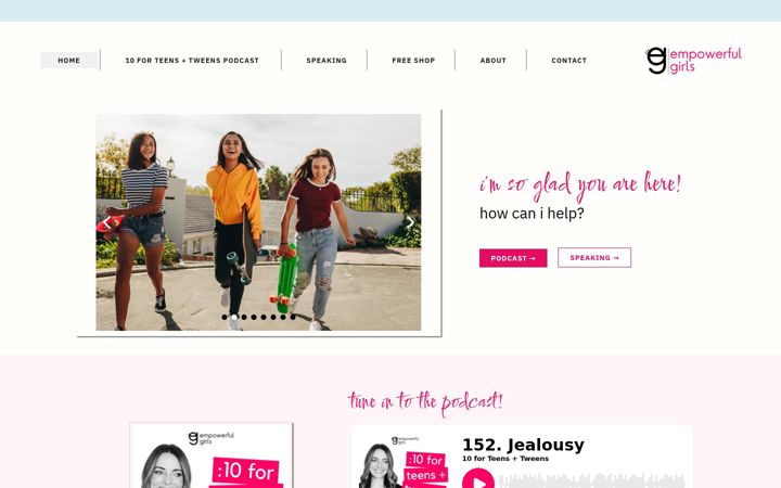 Screenshot of empowerfulgirls.com