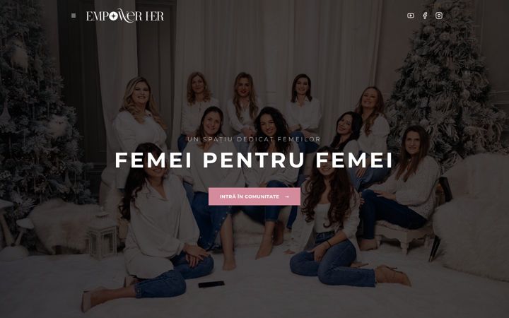 Екранна снимка на empowerher.ro