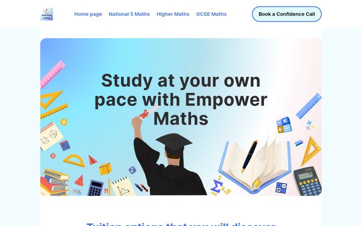 Screenshot of empowermaths.com