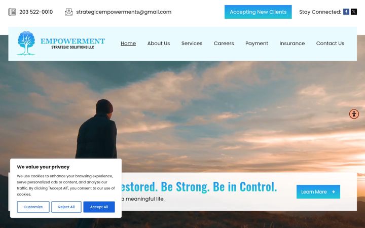 Screenshot of empowermentcounselingstrategicsolutions.com