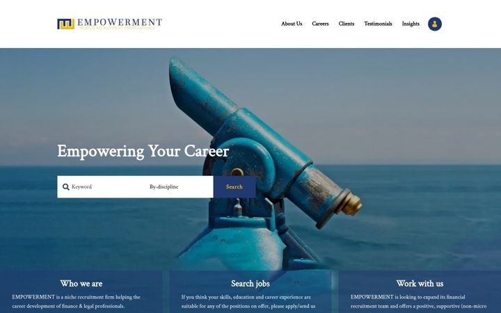 Screenshot of empowermentinternational.com
