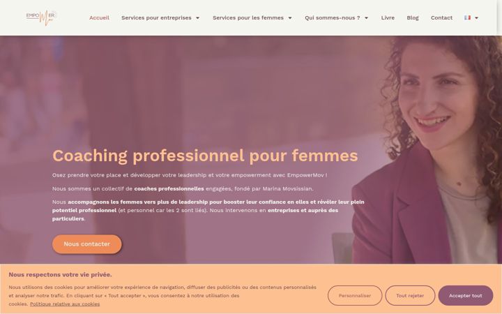 Screenshot of empowermov.com
