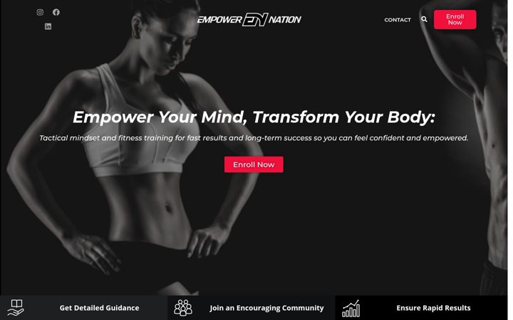 Posnetek zaslona empowernation.org