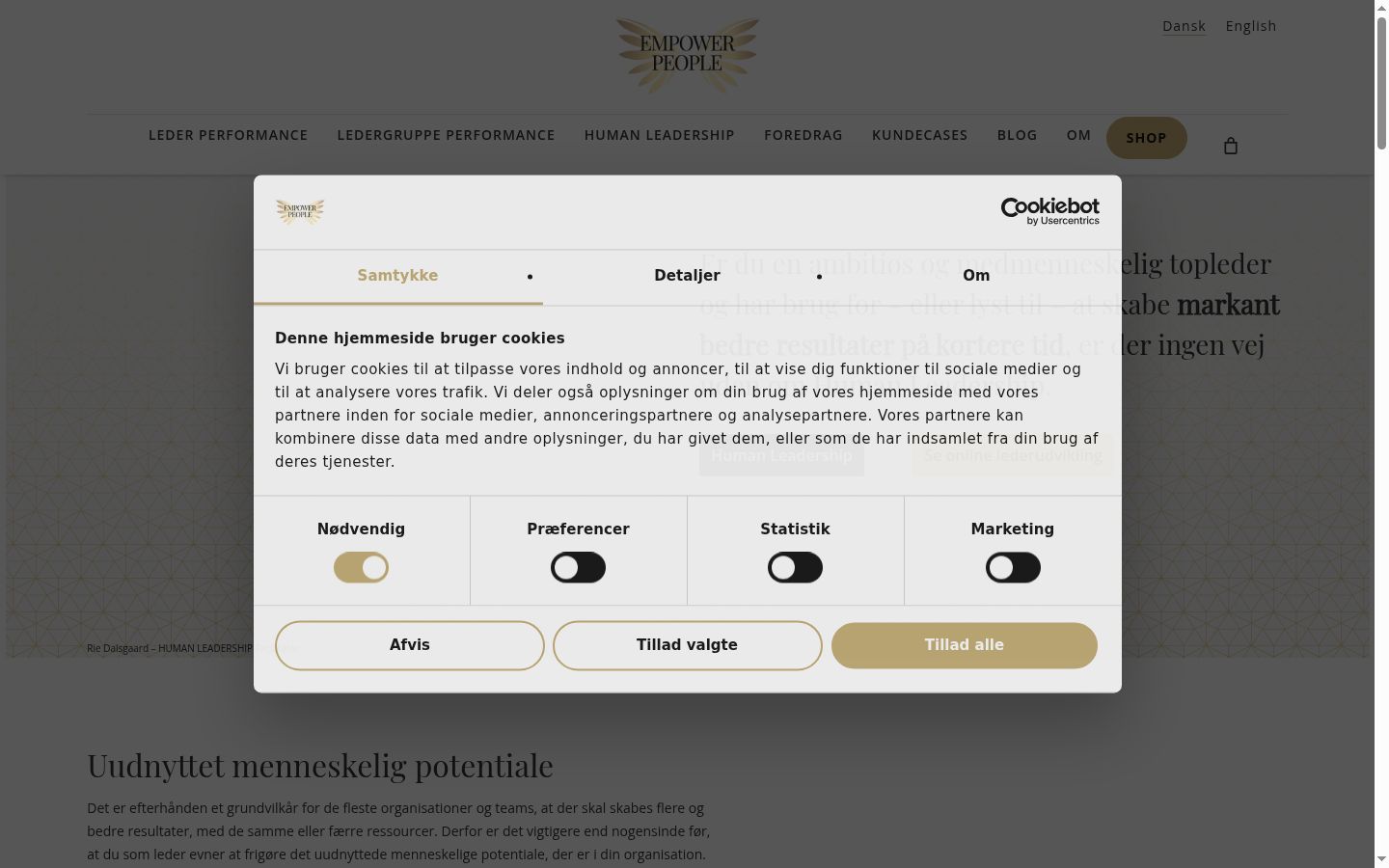 Screenshot tal-banner tal-kunsens muri qabel kwalunkwe interazzjoni