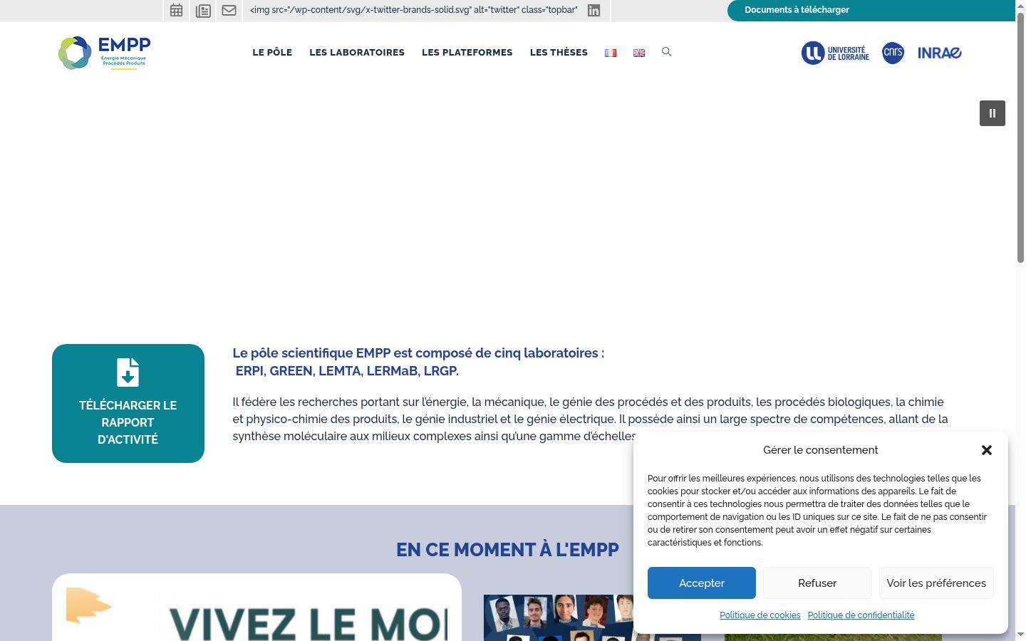 Screenshot tal-banner tal-kunsens muri qabel kwalunkwe interazzjoni
