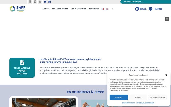 Snímek obrazovky empp.univ-lorraine.fr