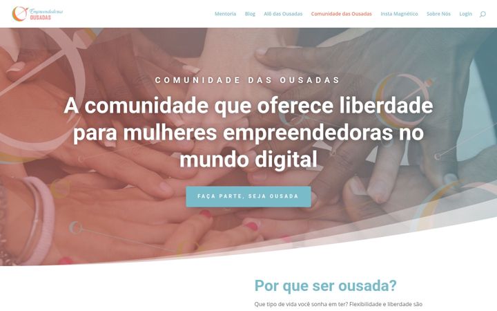 Екранна снимка на empreendedorasousadas.com.br