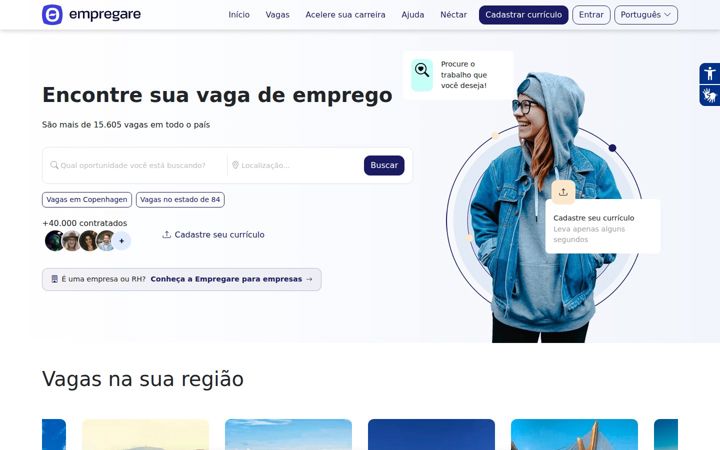 Screenshot of empregare.com