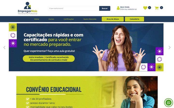 Екранна снимка на empregarmaisbrasil.com.br