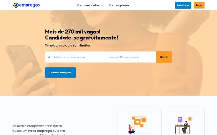 Screenshot of empregos.com.br