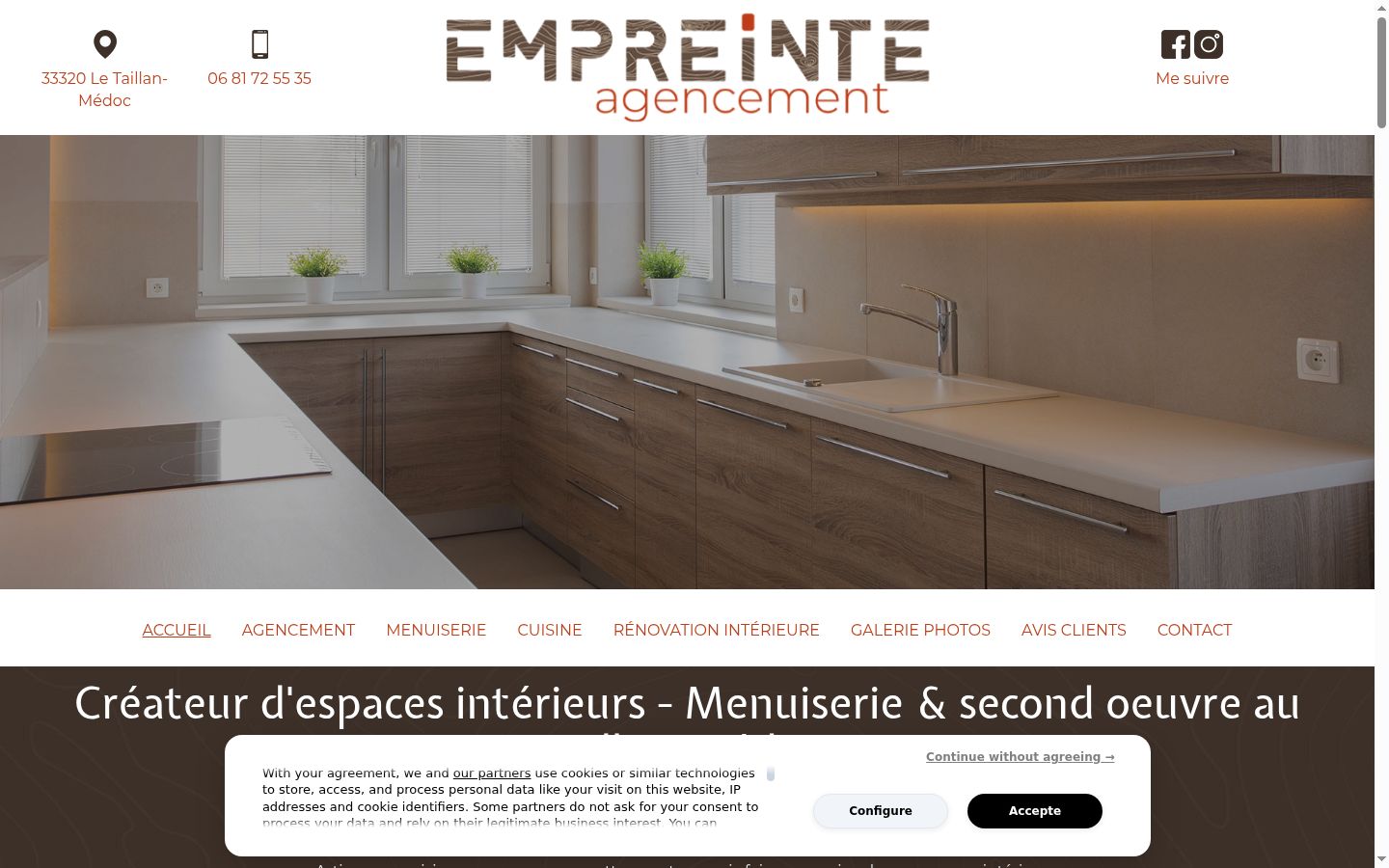 Screenshot tal-banner tal-kunsens muri qabel kwalunkwe interazzjoni