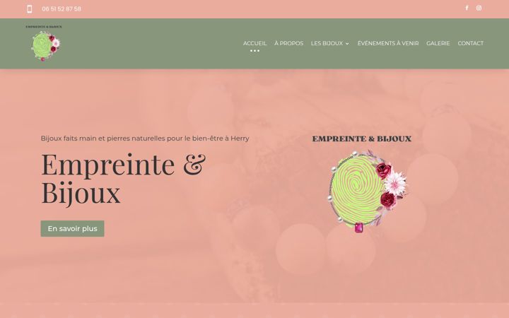 Screenshot of empreintebijoux.com