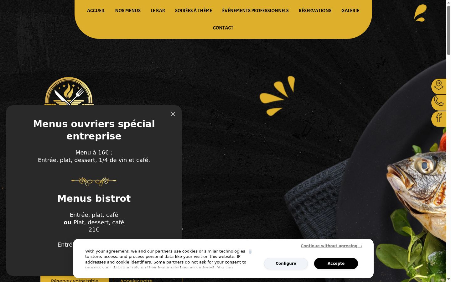 Screenshot tal-banner tal-kunsens muri qabel kwalunkwe interazzjoni
