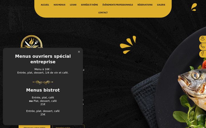 Snímek obrazovky empreintegourmande.fr