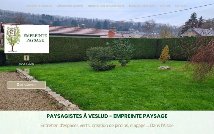 Snímek obrazovky empreintepaysage02.fr