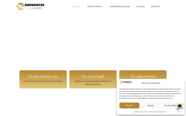 Screenshot of empreintes-souvenirs.re