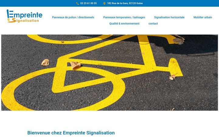 Snímek obrazovky empreintesignalisation.fr