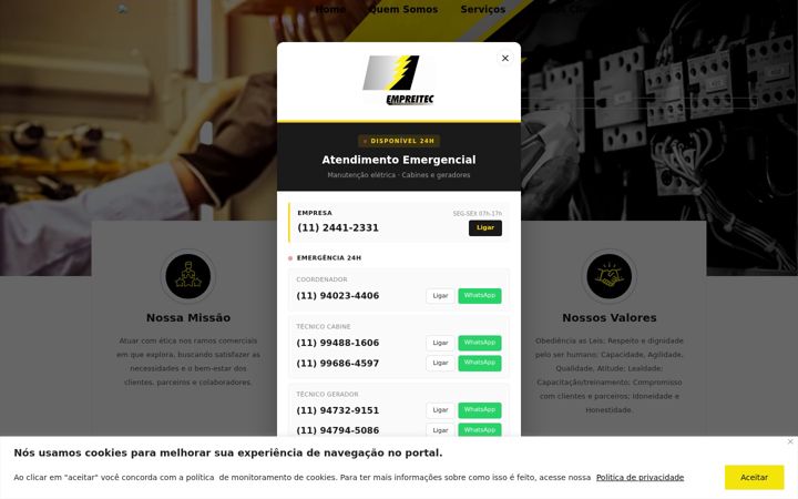 Екранна снимка на empreitec.com.br