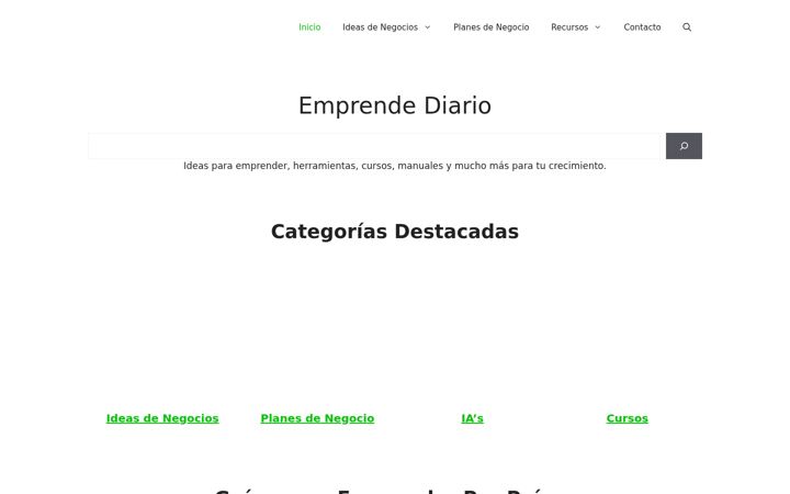 Screenshot of emprendediario.com