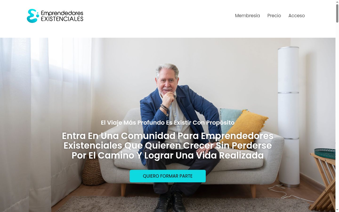 Captura de pantalla del banner de consentimiento mostrado antes de cualquier interacción