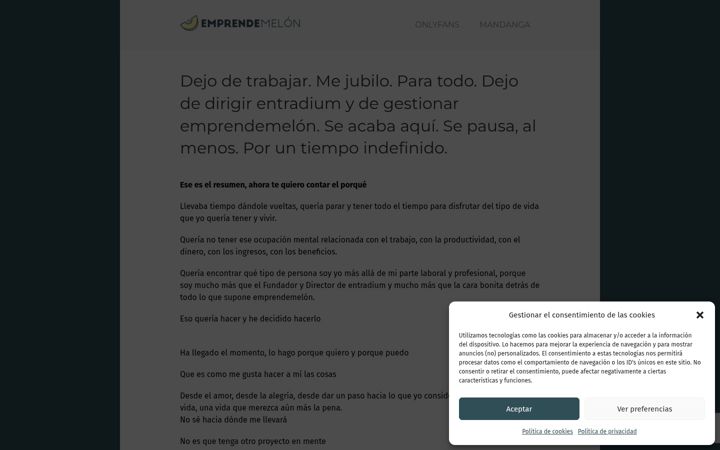 Screenshot of emprendemelon.com