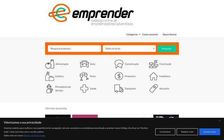 Екранна снимка на emprender.com.br