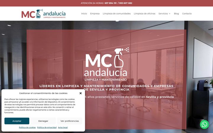 Ekraanipilt saidist empresadelimpiezassevilla.es