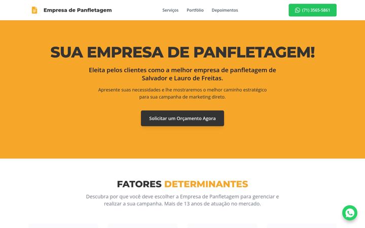 Екранна снимка на empresadepanfletagem.salvador.br
