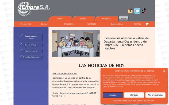 Ekraanipilt saidist empresaenlinea.es