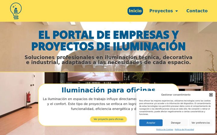 Screenshot of empresailuminacion.com