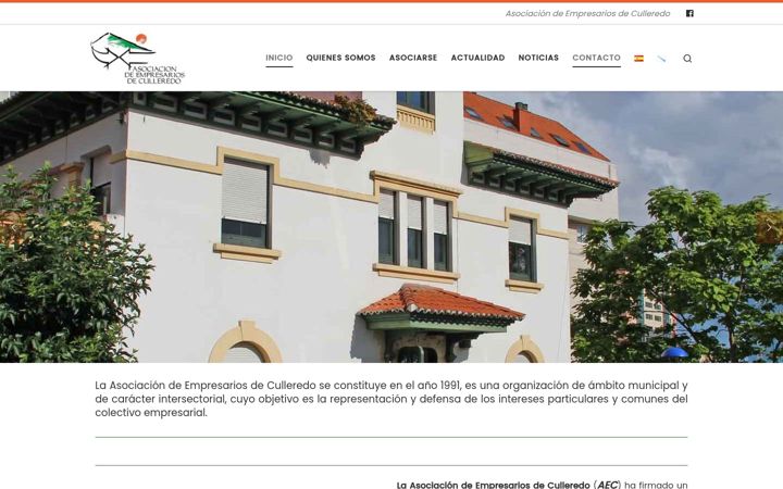 Ekraanipilt saidist empresariosculleredo.es