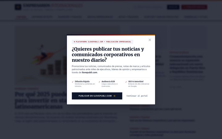 Screenshot of empresariosinternacionales.com