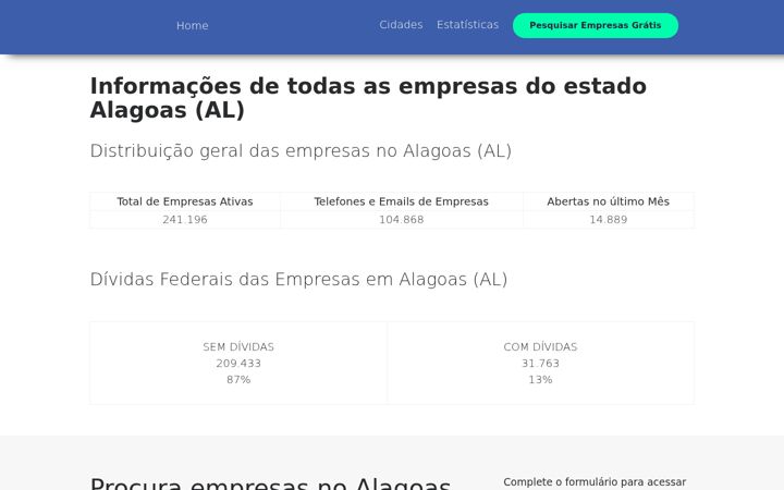 Екранна снимка на empresasalagoas.com.br