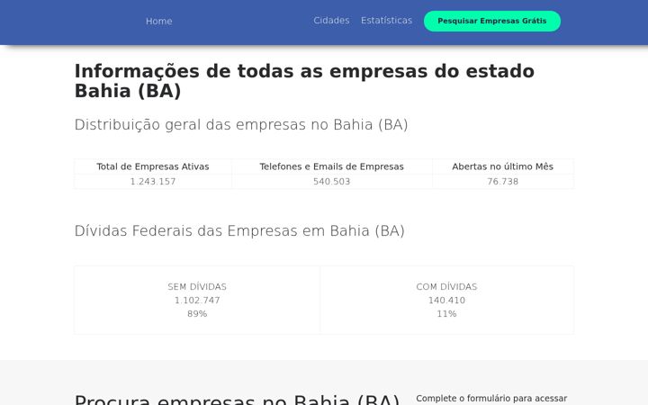 Екранна снимка на empresasbahia.com.br