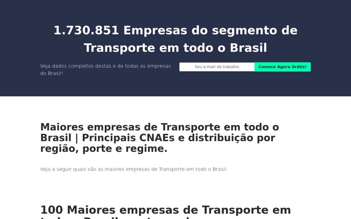 Екранна снимка на empresasdetransporte.com.br