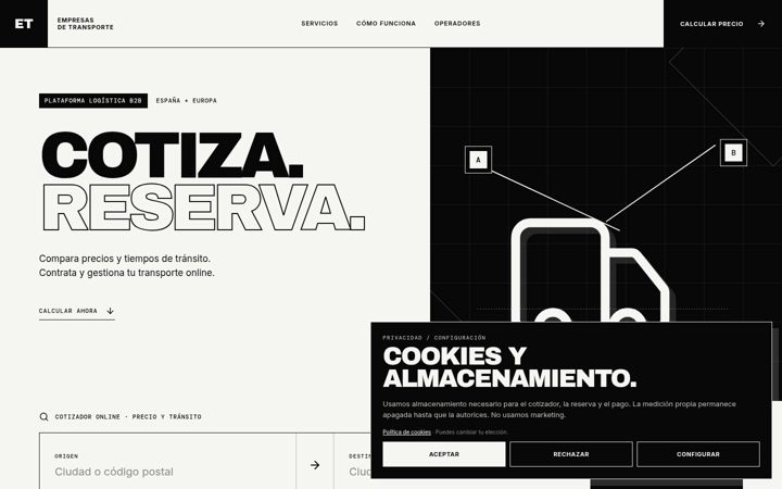 Screenshot of empresasdetransporte.es