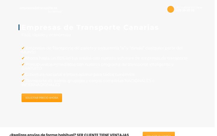 Screenshot of empresasdetransportecanarias.com