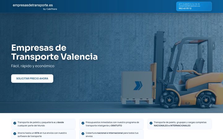 Screenshot of empresasdetransportevalencia.com