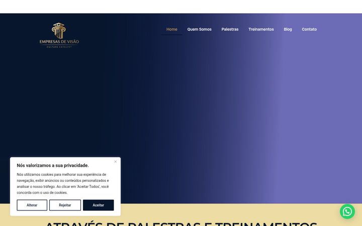Екранна снимка на empresasdevisao.com.br