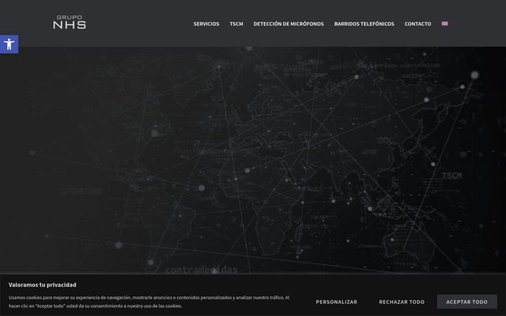 Screenshot of empresasnhs.com