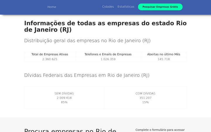 Capture d'écran de empresasriodejaneiro.com.br