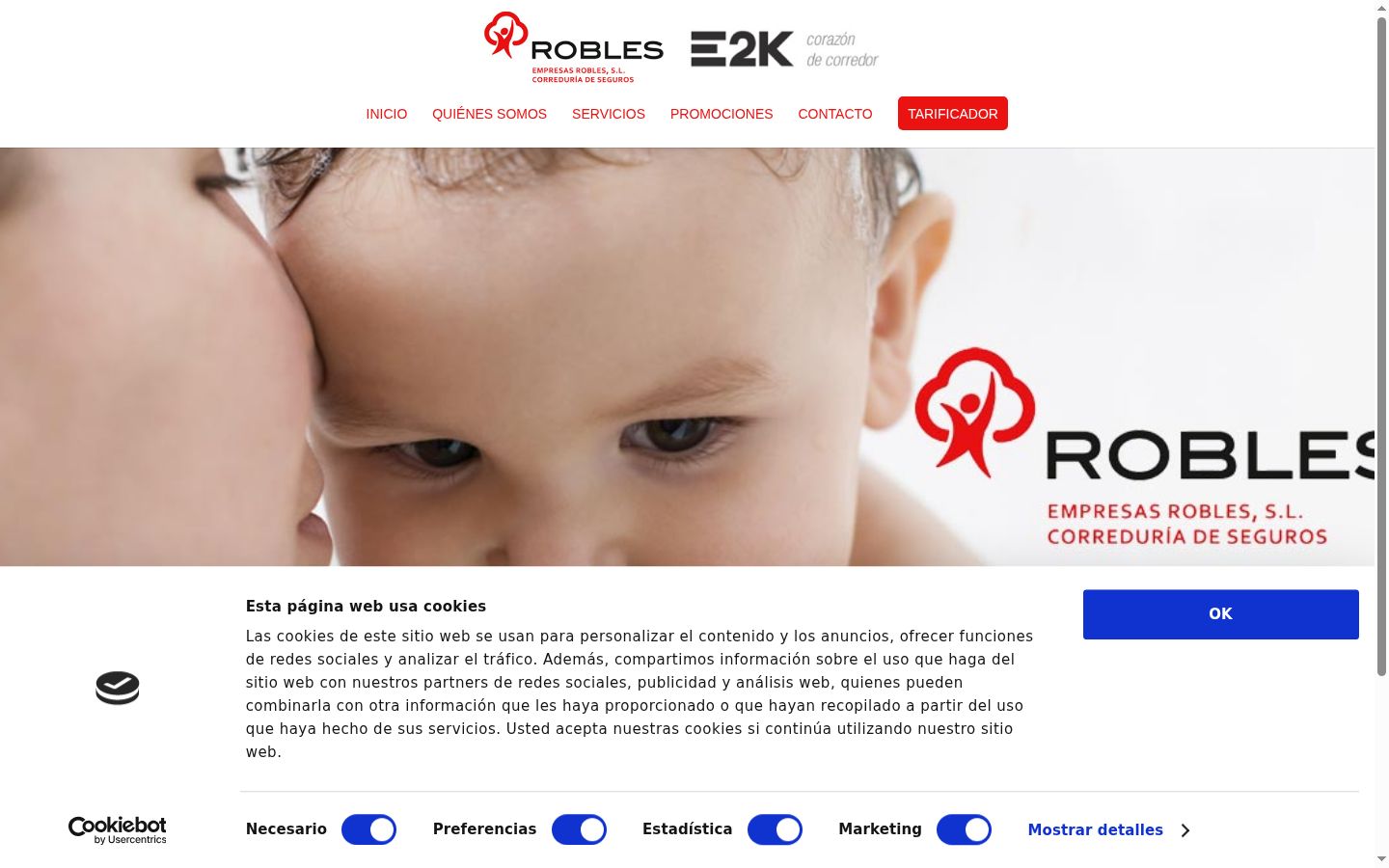 Screenshot tal-banner tal-kunsens muri qabel kwalunkwe interazzjoni