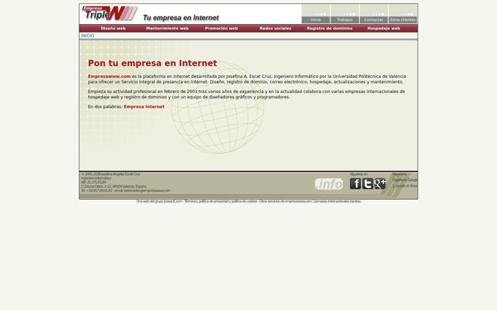 Screenshot of empresawww.com