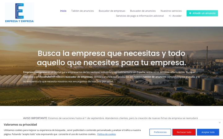 Screenshot of empresayempresa.com