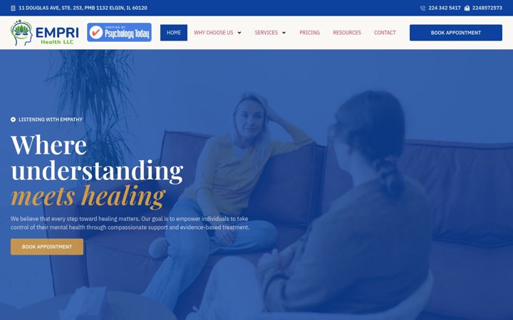 Screenshot of emprihealth.com