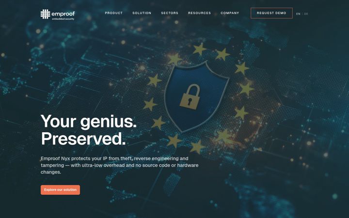 Screenshot of emproof.com