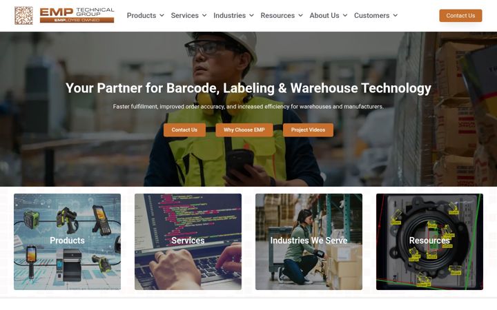Screenshot of emptechgroup.com