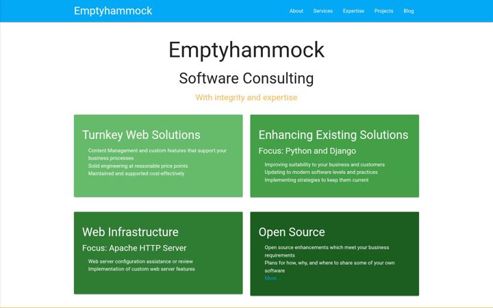 Captura de pantalla de emptyhammock.com