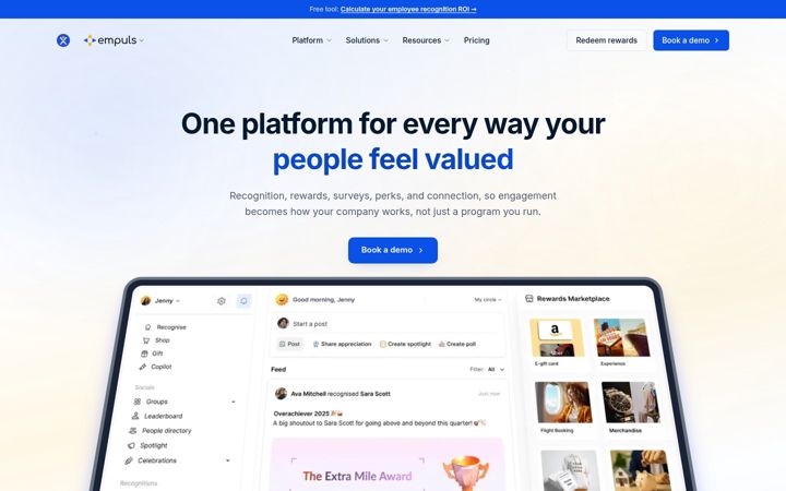 Screenshot of empuls.io